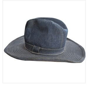 Vintage Artel Mens Denim Western Style Hat Size L